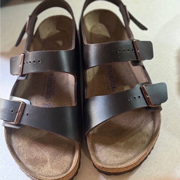 NEW BIRKENSTOCKS Milano oiled leather - Picture 6 of 7